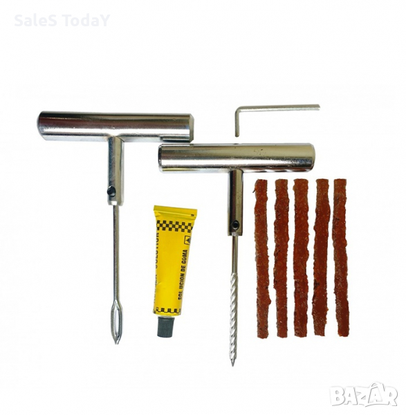 Комплект за лепене на гуми, метален, снимка 1