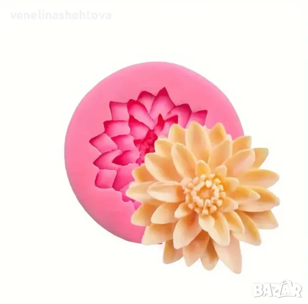 Лотос лотус Силиконов молд форма за фондан за декорация на торта , снимка 1