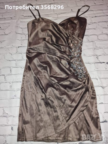 Нова къса кафява рокля, снимка 1