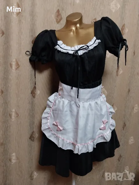 S/M Черна рокля с бяла престилка / камериерка /, снимка 1