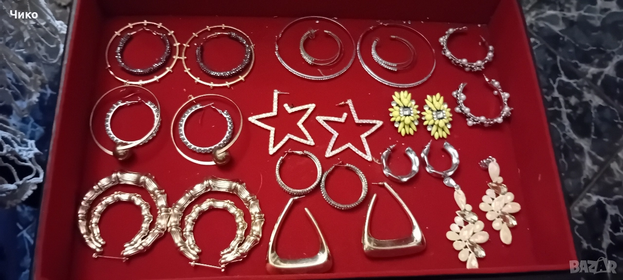 Стари женски обици и гривна, снимка 1