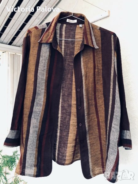 Прекрасна ленена риза MARCO PECCI, снимка 1