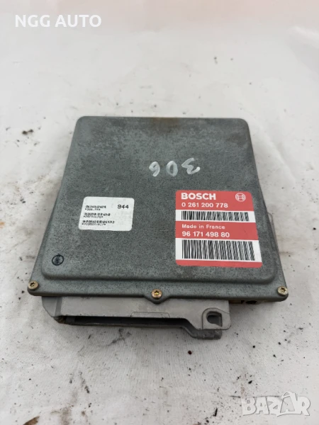 Компютър Двигател ECU BOSCH 0 261 200 778, 96 171 498 80, 0261200778, 9617149880, снимка 1
