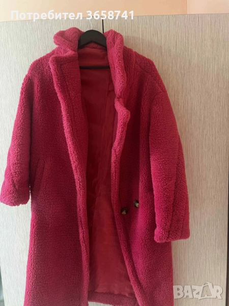 Дамско палто в розов цвят, снимка 1