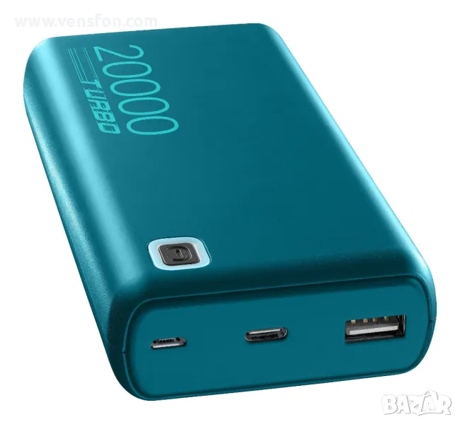 Външна батерия Cellularline ESSENCE Turbo PD 20000 mAh /зелена/, снимка 1