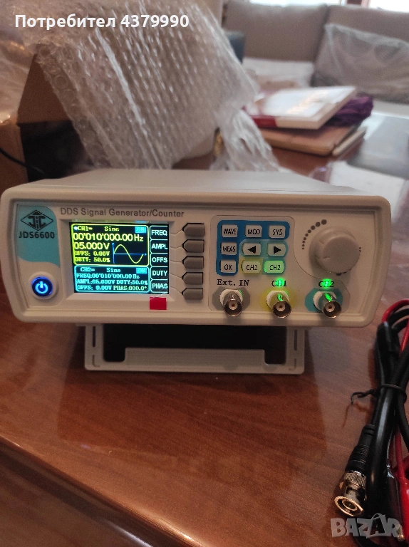 Функционален генератор и честотомер Junctek JDS6660EN, снимка 1