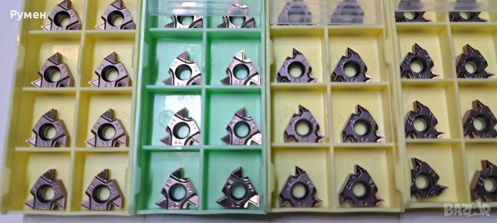 Твърдосплавни пластини за резба на 55° и 60°, снимка 1