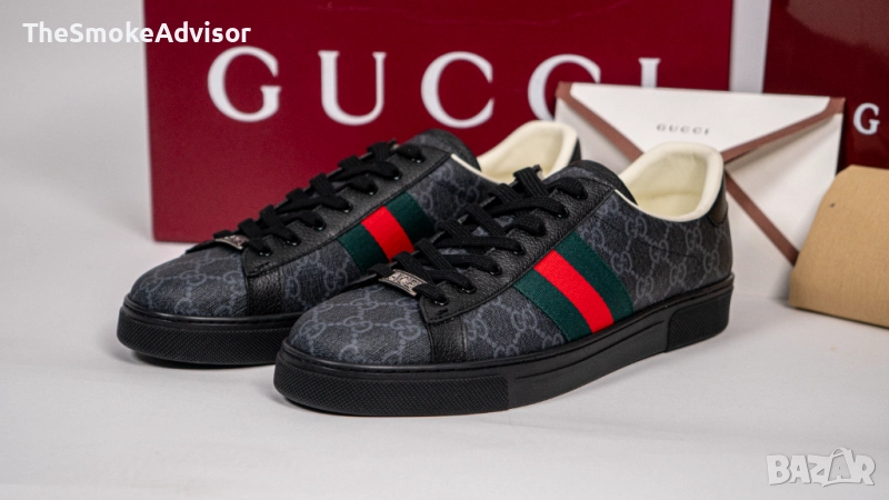 Обувки Gucci Ace sneaker with Web, снимка 1