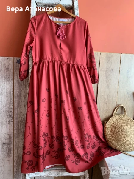 🍑🍑🍑 Ефирна рокля с висока талия💄, снимка 1