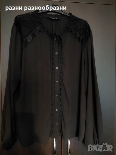 Елегантна дамска риза в голям размер, снимка 1