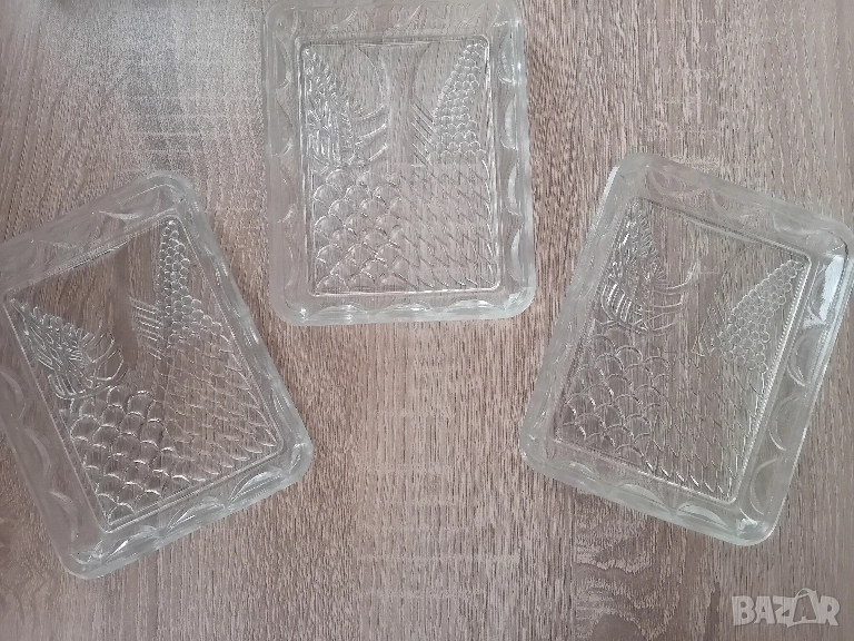 3бр. кристални чинийки , снимка 1