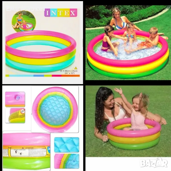 Открийте райската забава с Intex- Най-големият избор от детски басейни, снимка 1