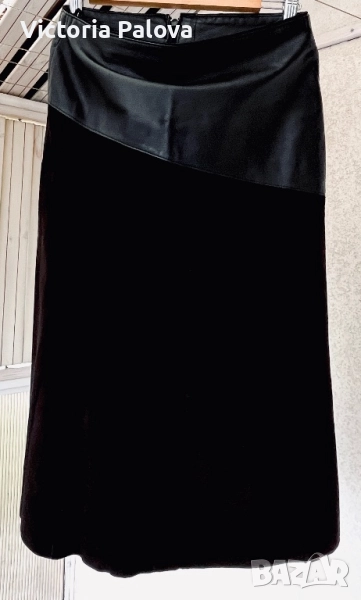 Луксозна кожена пола MORGAN GARMENTS рядък модел, снимка 1