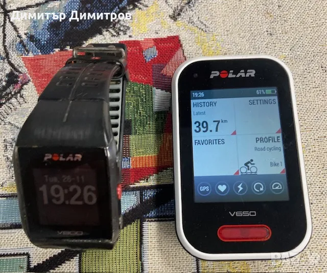 Продава се часовник Polar v800 ,Вело компютър Polar V650, снимка 1