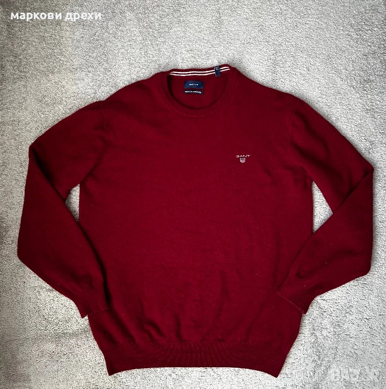 GANT Men's Super Fine Lambswool Crew Neck Sweater XL, снимка 1