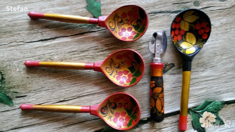 Руски дървени лъжици - 1, снимка 1