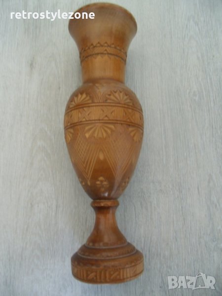 № 5244  стара дървена ваза  , снимка 1