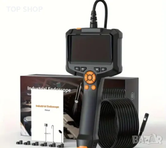 Ендоскопска камера двойна леща 4.3'' IPS екран 1080P HD  Ендоскоп бароскоп за инспекция, снимка 17 - Друга електроника - 49049715