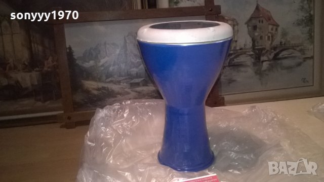 СИНЯ ТАРАМБУКА-МЕТАЛНА-нова от сирия, снимка 5 - Ударни инструменти - 27288212