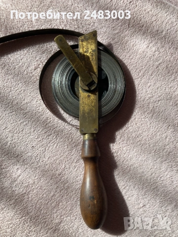 Стара геодезична ролетка 20 метра, снимка 3 - Антикварни и старинни предмети - 53440260