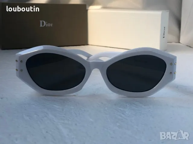 Dior 2024 дамски слънчеви очила 2 цвята черни бели, снимка 10 - Слънчеви и диоптрични очила - 47699244