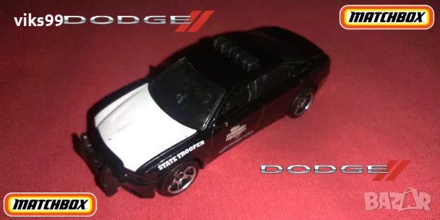 Matchbox DODGE CHARGER Patrol Mattel 2012, снимка 1