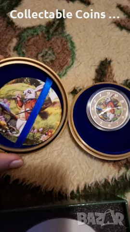 Инвестиционна сребърна монета алиса в страната на чудесата 1 унция 