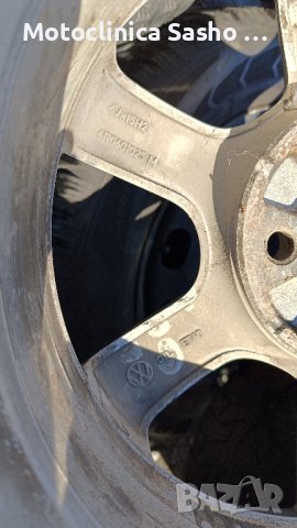 Алуминиеви джанти BORBET 5x100 15,"6Jx15 с зимни гуми, снимка 5 - Гуми и джанти - 43015691