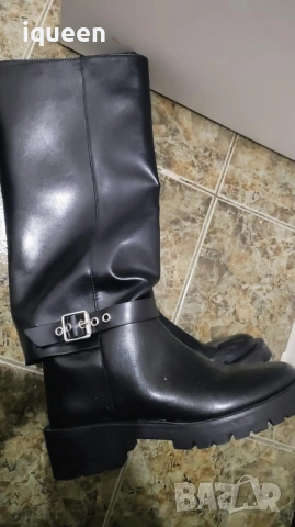 Ботуши кожа HM, снимка 3 - Дамски ботуши - 52404198