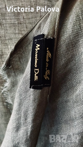 Стилен шал MASSIMO DUTTI цвят olive , снимка 3 - Шалове - 53038074