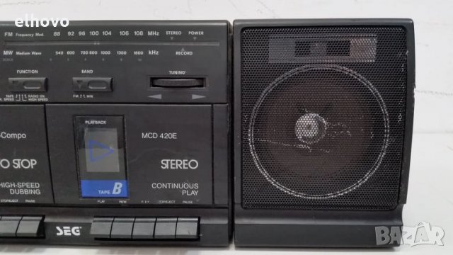 Радиокасетофон SEG MCD 420 E, снимка 8 - Радиокасетофони, транзистори - 28657845