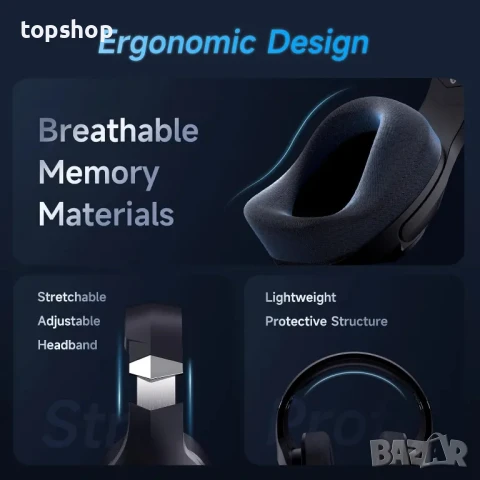 НОВИ безжични слушалки Captain 400 2.4GHz USB C Wireless Bluetooth 5.2, 60H, снимка 9 - Bluetooth слушалки - 50542383