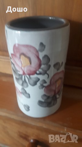 Керамична ваза 17,5см. височина, снимка 3 - Вази - 33626610