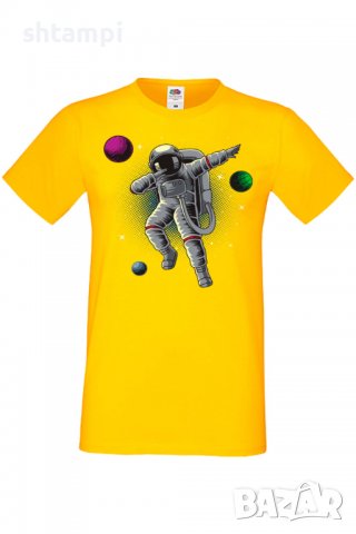 Мъжка тениска Dabbing astronaut,Изненада,Повод,Подарък,Празник, снимка 2 - Тениски - 37659662