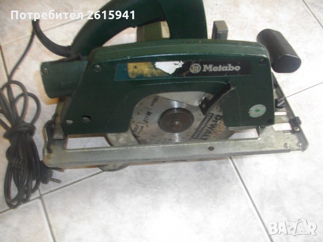 Metabo-1200 Вата-Немски Професионален-Ръчен Циркуляр-ф190мм-Метабо, снимка 3 - Други инструменти - 33036208