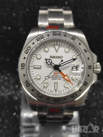 Seiko mod GMT Polar mod, снимка 1 - Мъжки - 43242963