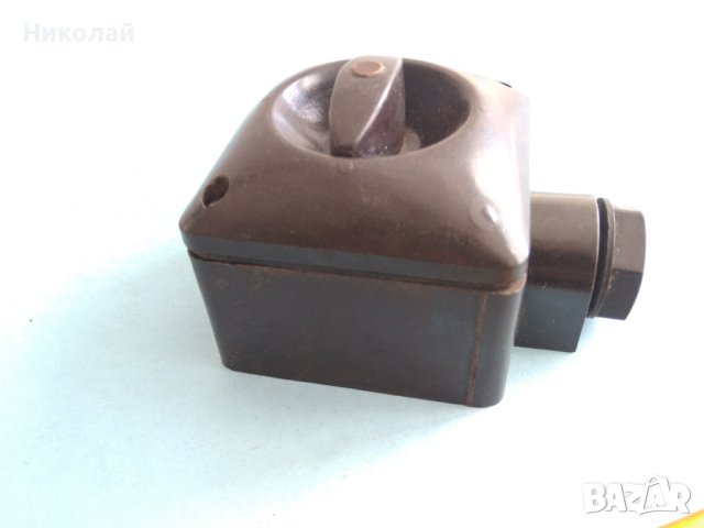 Старинен ел ключ за външен монтаж, снимка 9 - Антикварни и старинни предмети - 40253266