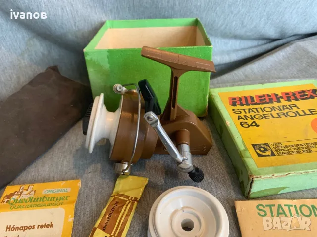 рибарска макара Germina Rileh-Rex 64 ГДР, снимка 5 - Макари - 49750303