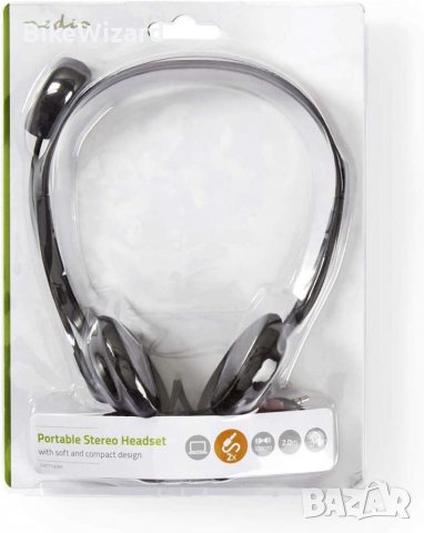 Nedis 3,5 мм слушалки компютърни с микрофон НОВИ