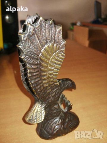 Продавам бронзова статуетка Орел, снимка 4 - Декорация за дома - 43852125