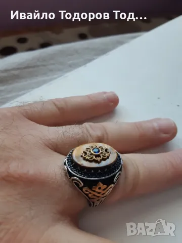 Уникален мъжки бутиков сребърен пръстен, снимка 4 - Пръстени - 47877359