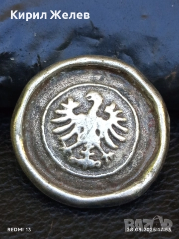 Талер копче хералдически орел 🦅 калай за КОЛЕКЦИОНЕРИ 28490