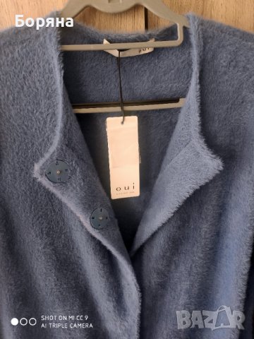 НАМАЛЕНА - OUI нова с етикет луксозна жилетка тип палто имитация кашмир, снимка 2 - Жилетки - 43244983
