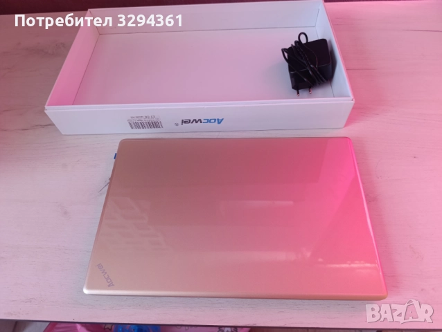 Aocwei A5 14-инчов лаптоп 6GB DDR4, 256GB SSD, 1TB Expand, Celeron N4020, Win 11 Dual WiFi, Gold, снимка 3 - Лаптопи за работа - 51626234