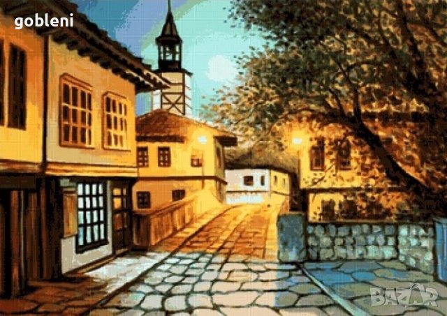 гоблен "В ОЧАКВАНЕ НА ТАЙНАТА СРЕЩА" Д 46; размери/39*28/см.; 36 цвята; 57 лв. , снимка 2 - Гоблени - 43198964