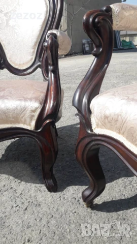 Кресла антикварни махагон-2бр., снимка 13 - Дивани и мека мебел - 51373764