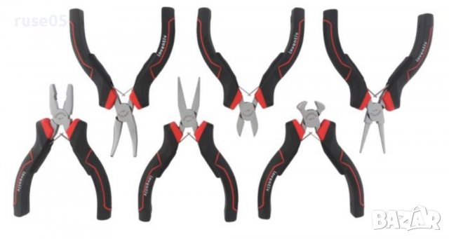 Комплект от 6 бр. мини клещи "INVENTIV" нов, снимка 2 - Клещи - 38140166