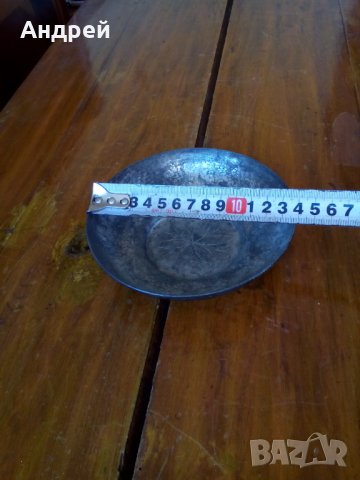 Бакърена,медна паница,чиния #2, снимка 6 - Антикварни и старинни предмети - 28319742