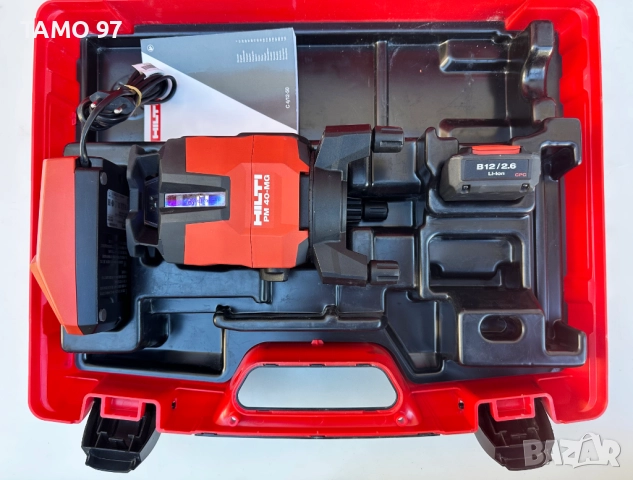 Hilti PM 40-MG - Мултилинеен лазер със зелен лъч като нов!, снимка 2 - Други инструменти - 52939966
