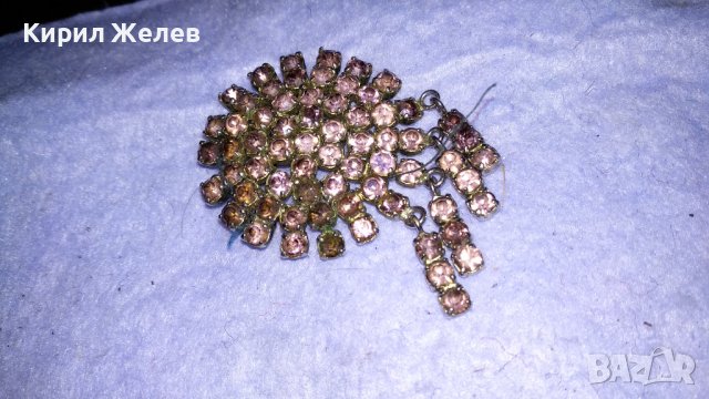 ПОСРЕБРЕНА АРТ ДЕКО СТИЛ РЕТРО ВИНТИДЖ КРИСТАЛНА БРОШКА 34573, снимка 6 - Други - 39067610